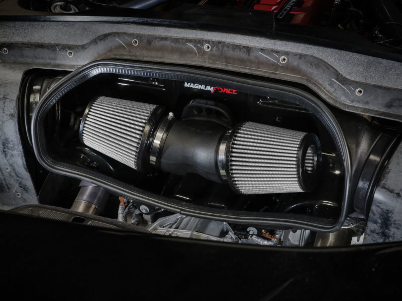 aFe 20-23 Chevy Corvette C8 Magnum FORCE Stage-2 Cold Air Intake w/ Pro DRY S Filters Cold Air Intakes aFe