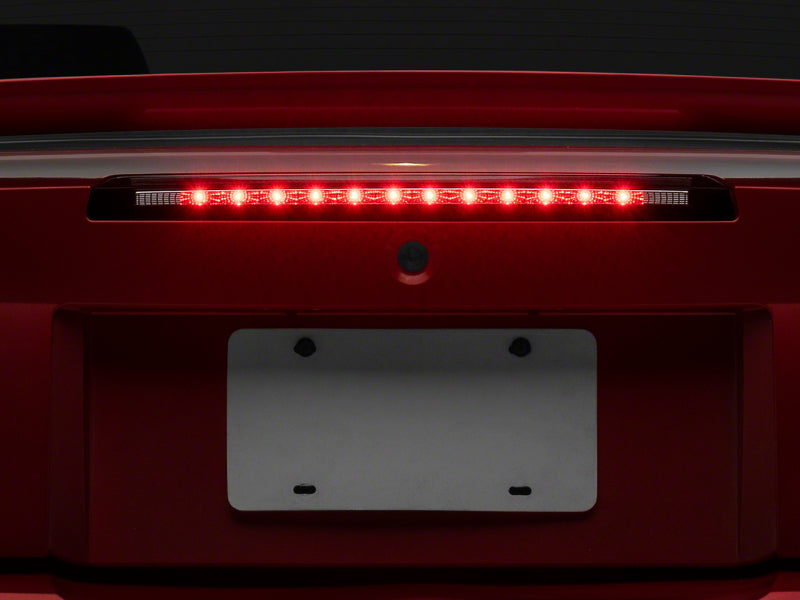 Raxiom 99-04 Ford Mustang Excluding 03-04 Cobra Axial Series LED Third Brake Light- Clear Lens Brake Lights Raxiom