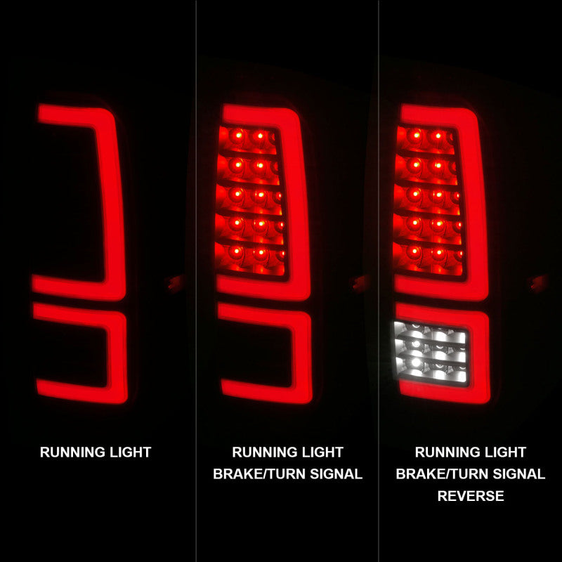 ANZO 2014-2021 Toyota Tundra LED Taillights Black Housing/Smoke Lens Tail Lights ANZO