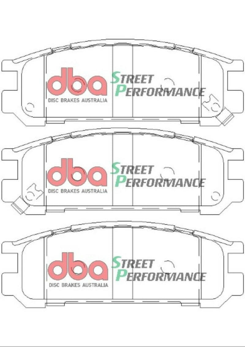 DBA 1998 Subaru Impreza RS Sedan SP Performance Rear Brake Pads Brake Pads - Performance DBA