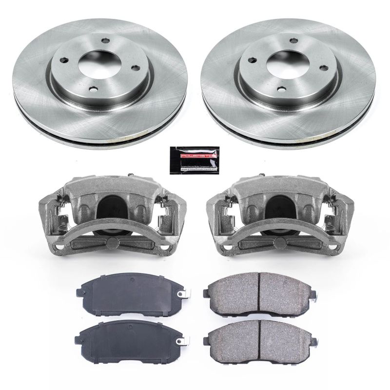 Power Stop 07-12 Nissan Sentra Front Autospecialty Brake Kit w/Calipers Brake Kits - OE PowerStop