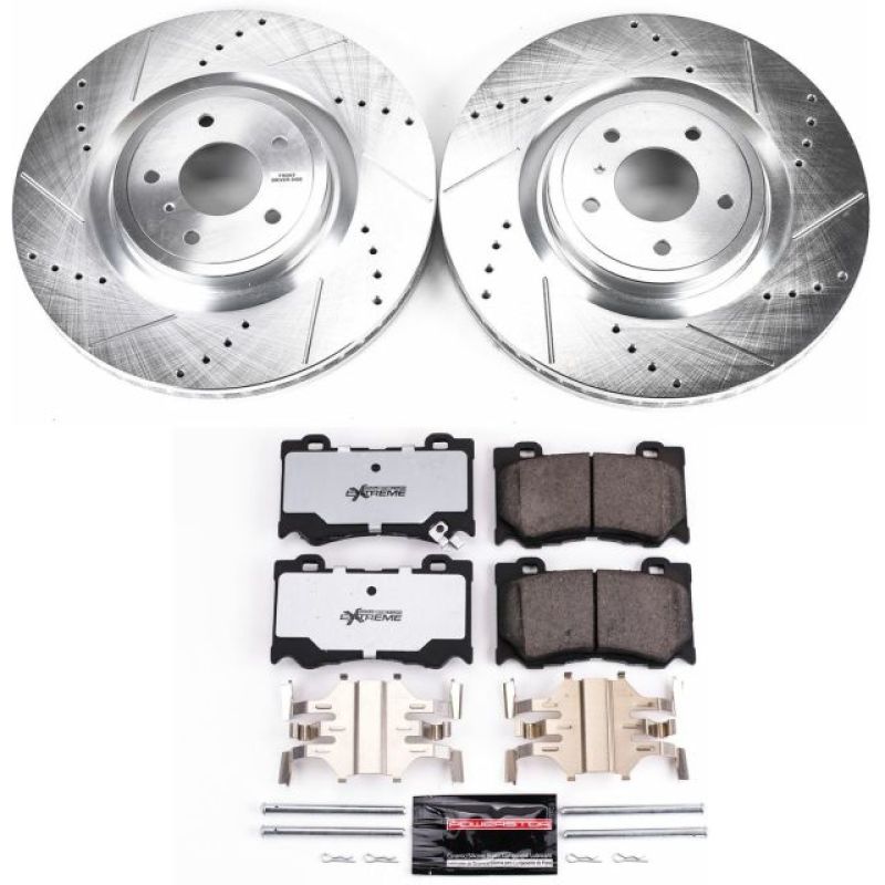 Power Stop 09-13 Infiniti FX50 Front Z26 Street Warrior Brake Kit Brake Kits - Performance D&S PowerStop