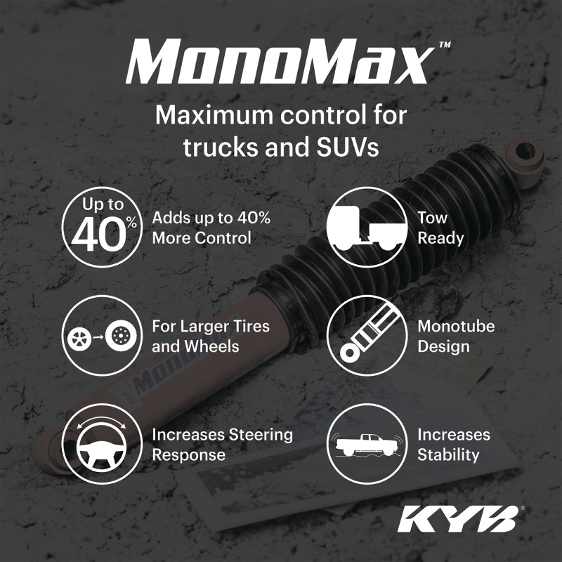 KYB 09-13 Ford F-150 4WD (w/o HD & Sport Susp. & Ex. SVT RAPTOR) MonoMax Gas Strut - Front Shocks and Struts KYB