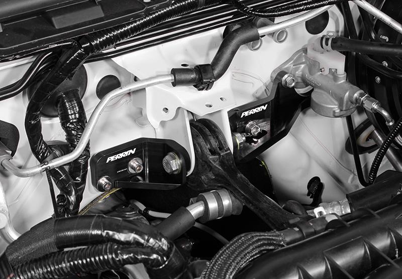 PERRIN 15-21 Subaru Impreza/WRX/STI Pitch Stop Mount & Firewall Brace - Black Engine Mounts Perrin Performance