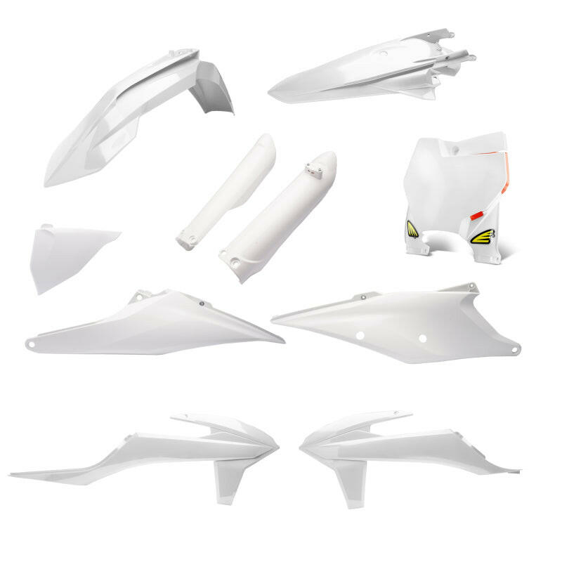 Cycra 19-22 KTM 125-450 SX/XC/SX-F/XC-F Powerflow Body Kit - White Plastics Cycra