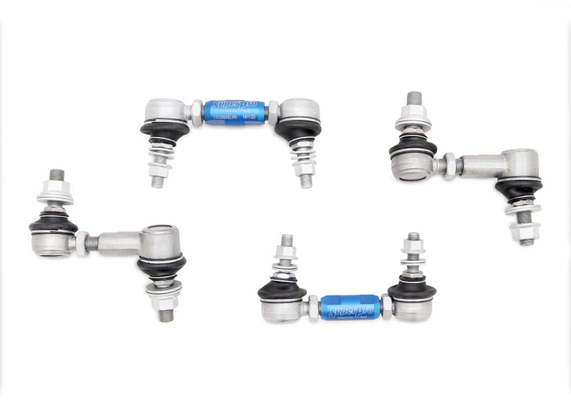 SuperPro 03-09 Nissan 350Z HD Adjustable End Link Set (TRC1045 + TRC1225A) Sway Bar Endlinks Superpro
