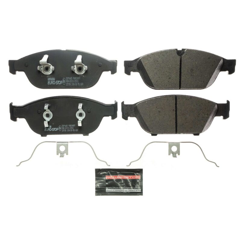 Power Stop 13-14 Audi A8 Quattro Euro-Stop ECE-R90 Front Brake Pads Brake Pads - OE PowerStop