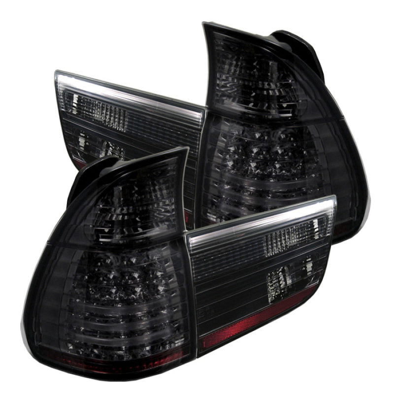 Spyder BMW E53 X5 00-06 4PCS LED Tail Lights Smoke ALT-YD-BE5300-LED-SM Tail Lights SPYDER