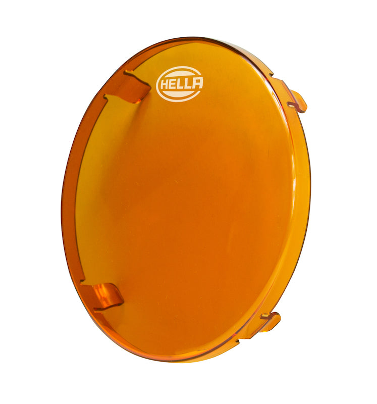 Hella 500 LED Driving Lamp 6in Amber Cover Light Covers and Guards Hella