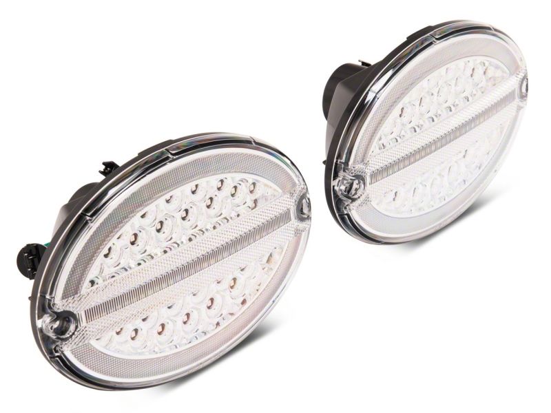 Raxiom 97-04 Chevrolet Corvette C5 Axial Series LED Tail Lights- Chrome Housing (Clear Lens) Tail Lights Raxiom
