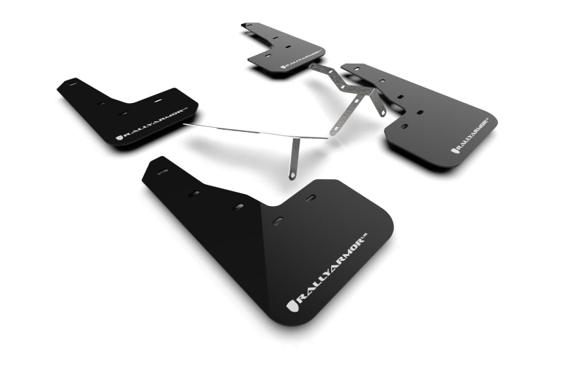 Rally Armor 22-25 Honda Civic/Civic Si/Sport Black UR Mud Flap w/White Logo Mud Flaps Rally Armor