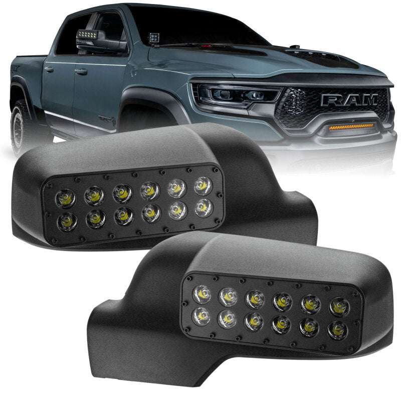 Oracle 19-23 Ram 1500 DT LED Off-Road Side Mirror Ditch Lights Light Mounts ORACLE Lighting