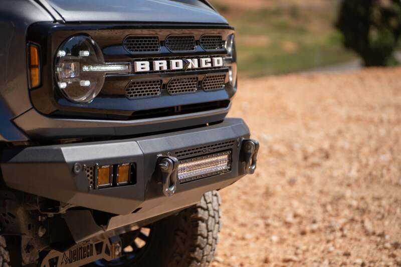 DV8 Offroad 2021+ Ford Bronco Front Bumper V2 - OE Plus Series (Works w/o ACC Relocation) Bumpers - Steel DV8 Offroad