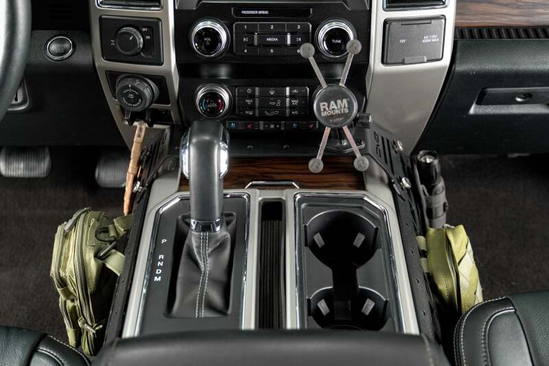 DV8 Offroad 15-20 Ford F150 / 17-21 Ford F250/F350 Center Console Molle Panels & Device Mount Exterior Trim DV8 Offroad