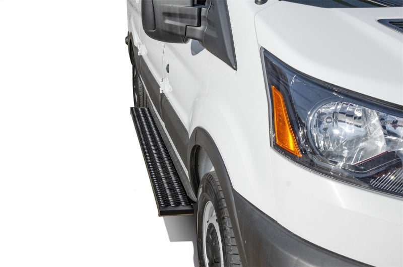 N-Fab Growler Fleet 2019 Ford Transit Van - Cab Length - Tex. Black Running Boards N-Fab