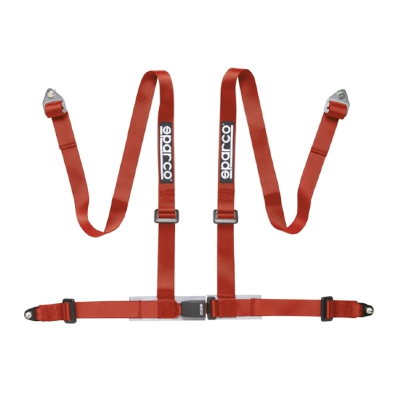 Sparco Belt 2 Inch Red 4Pt Bolt-In Seat Belts & Harnesses SPARCO