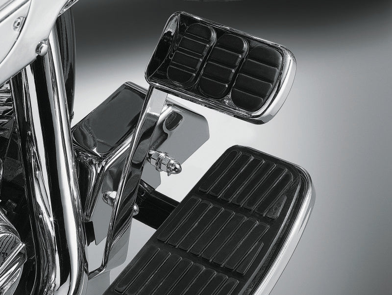 Kuryakyn Extended Brake Pedal 97-07 Touring 87-17 FL Softails Chrome Pedals Kuryakyn