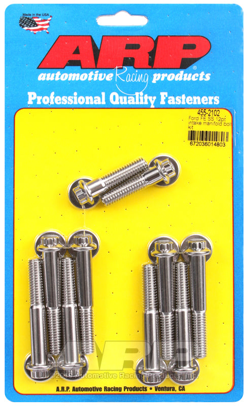 ARP Ford FE SS 12pt Intake Manifold Bolt Kit Hardware Kits - Other ARP