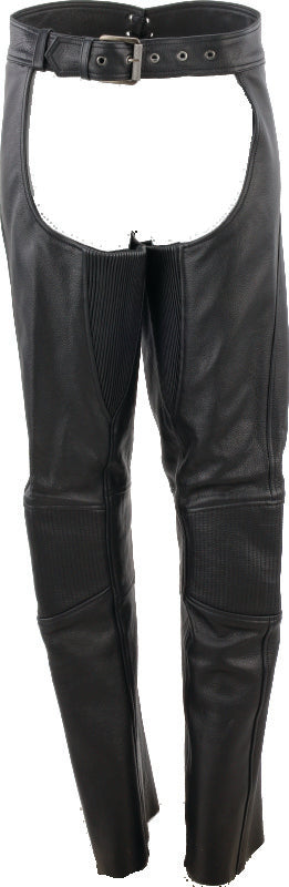 Kuryakyn Leather By River Road Sierra Leather Chaps Black Womens - XL Pants Kuryakyn