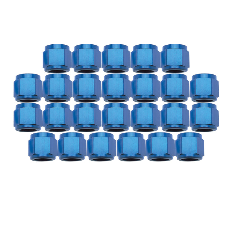 Russell Performance BULK #3 TUBE COUPLING NUT BLUE ANODIZE Hardware - Singles Russell
