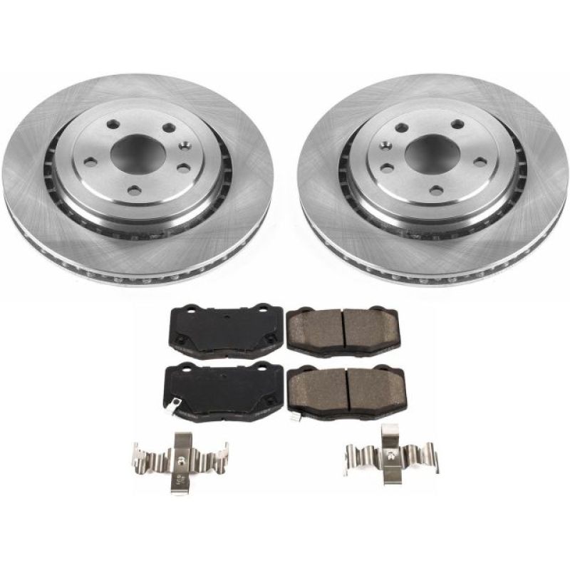Power Stop 16-18 Cadillac ATS Rear Autospecialty Brake Kit Brake Kits - OE PowerStop