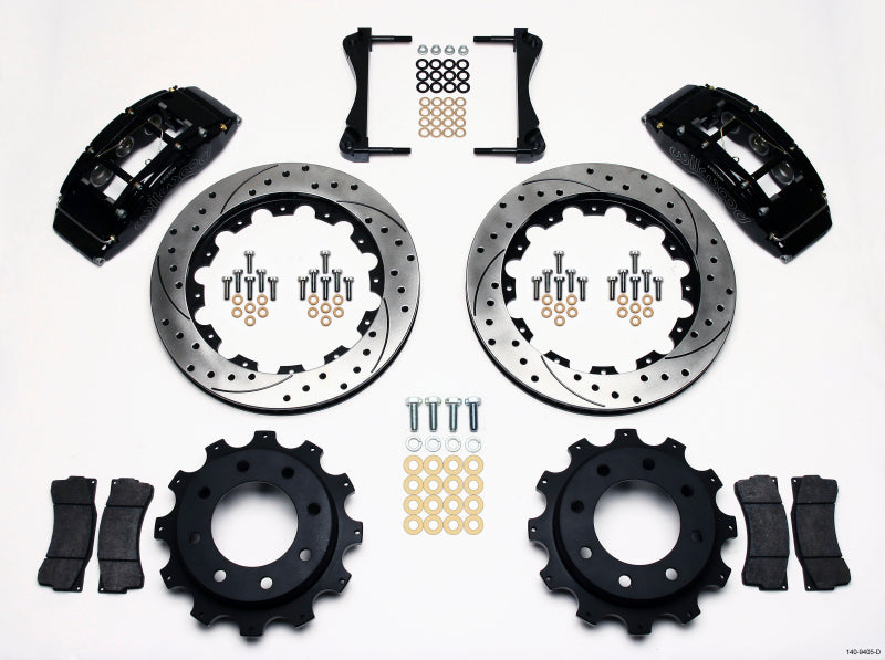 Wilwood TC6R Rear Kit 16.00in Drilled 1999-2010 GM H2 / 2500 4.63 Cntr Big Brake Kits Wilwood