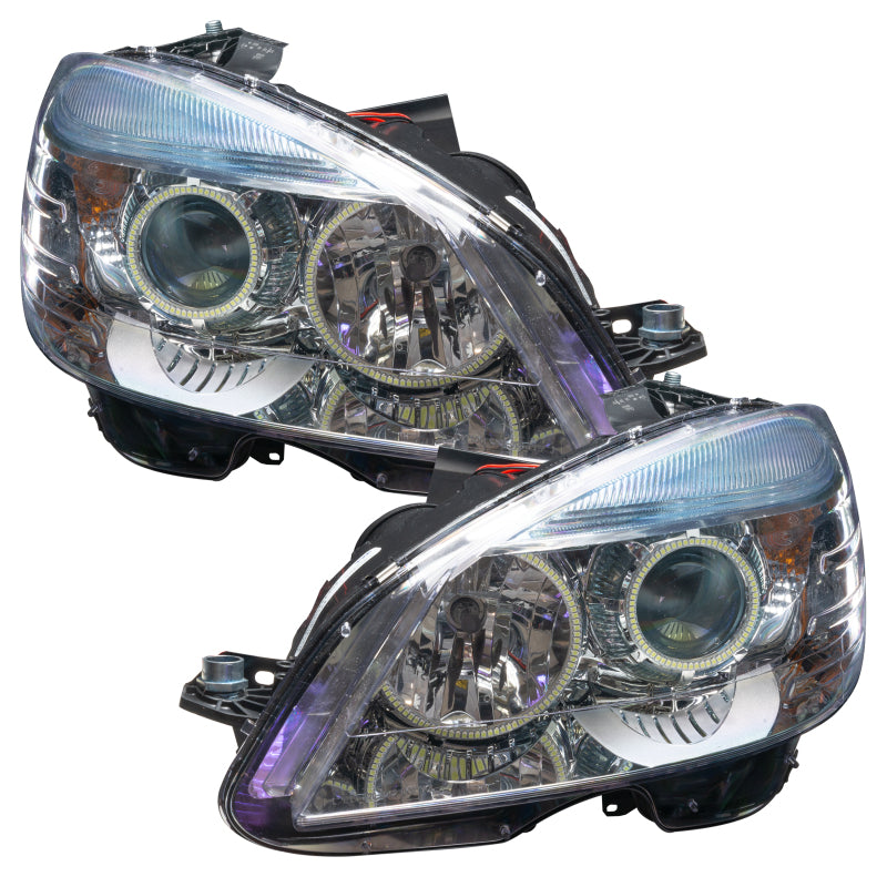 Oracle 08-11 Mercedes Benz C-Class Pre-Assembled Headlights Chrome - w/ Simple Controller Headlights ORACLE Lighting