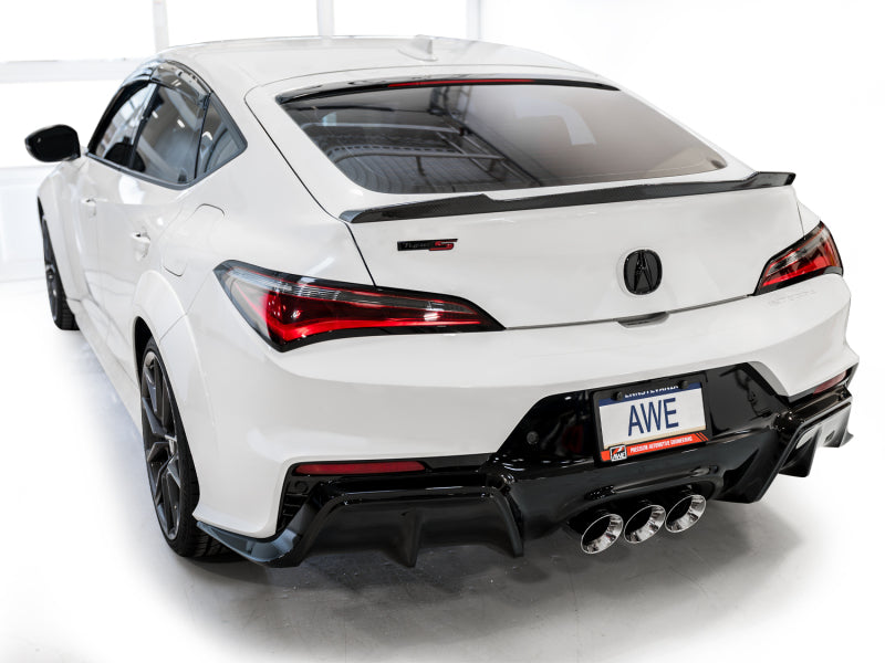 AWE Tuning 2024 Acura Integra Type S DE5 FWD Touring Edition Exhaust w/ Triple Chrome Silver Tips Catback AWE Tuning
