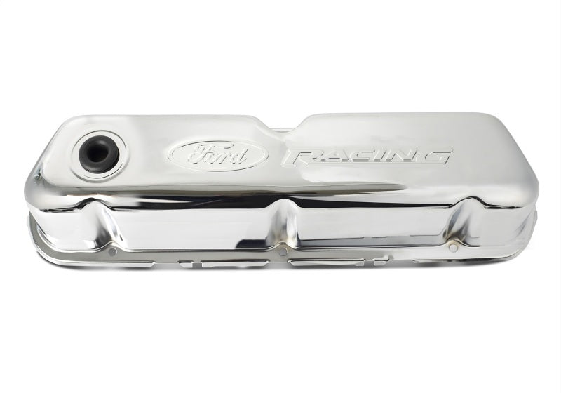 Ford Racing Embosses Logo Stamped Steel Valve Cover Chrome Valve Covers Ford Racing