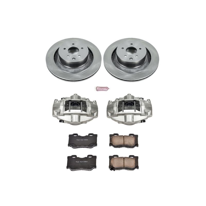 Power Stop 08-13 Infiniti G37 Rear Autospecialty Brake Kit w/Calipers Brake Kits - OE PowerStop