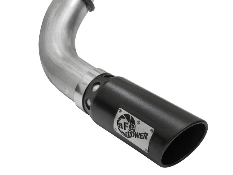 aFe LARGE Bore HD DPF-Back SS Exhaust w/ Black Tip 2016 Nissan Titan XD V8-5.0L (td) DPF Back aFe