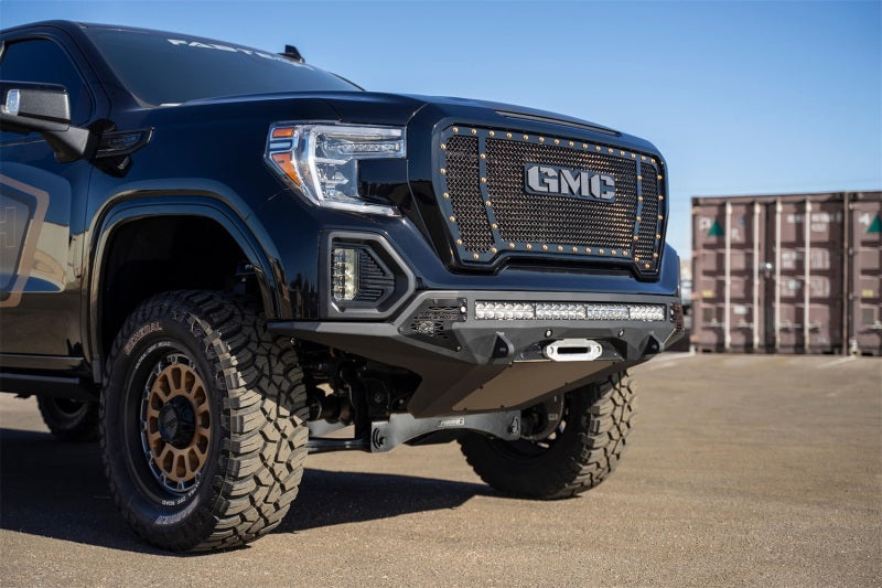 Addictive Desert Designs 2019 GMC Sierra 1500 SF Front Bumper w/ Winch Mount&Sensor Cutout Bumpers - Steel Addictive Desert Designs