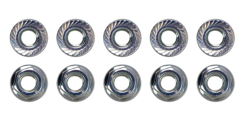 Moroso M6 x 1.00 Serrated Zinc Flange Nut - 10 Pack Hardware Kits - Other Moroso