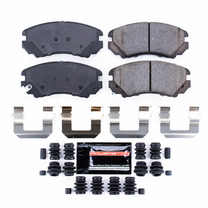 Power Stop 07-10 Hyundai Elantra Front Z23 Evolution Sport Brake Pads w/Hardware Brake Pads - Performance PowerStop
