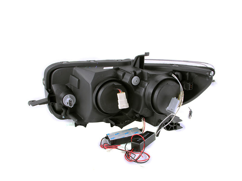 ANZO 2008-2010 Scion Xb Projector Headlights w/ Halo Black Headlights ANZO