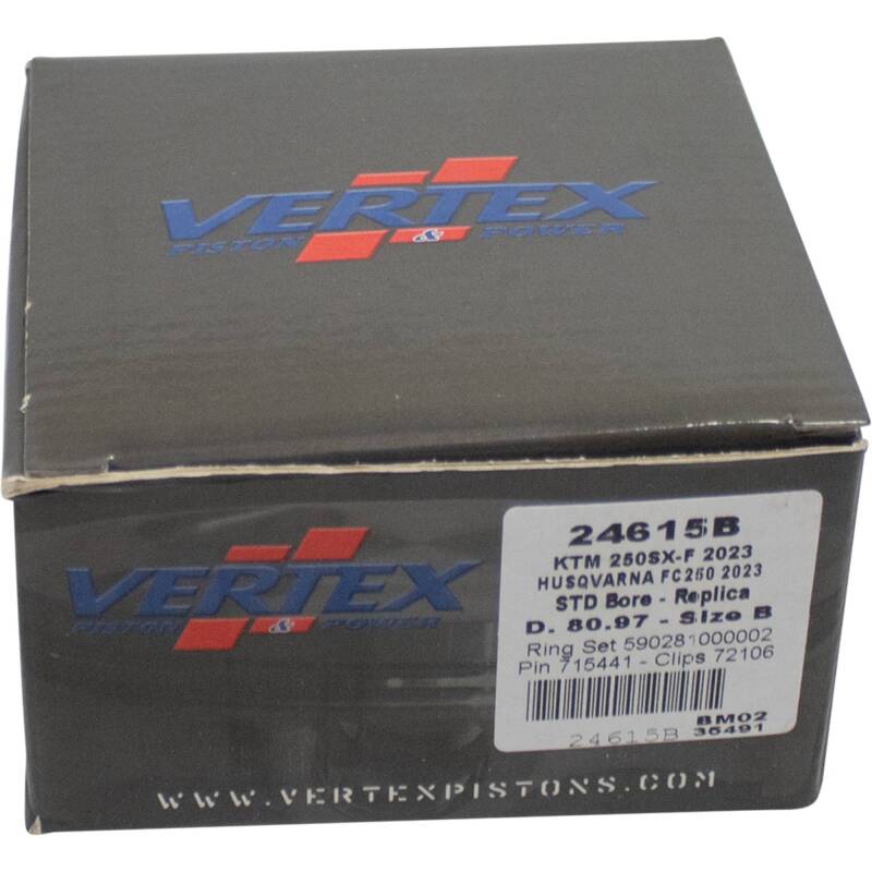 Vertex Piston 2024 KTM 250 EXC-F 250cc Forged Replica Piston Kit Piston Sets - Powersports Vertex Pistons