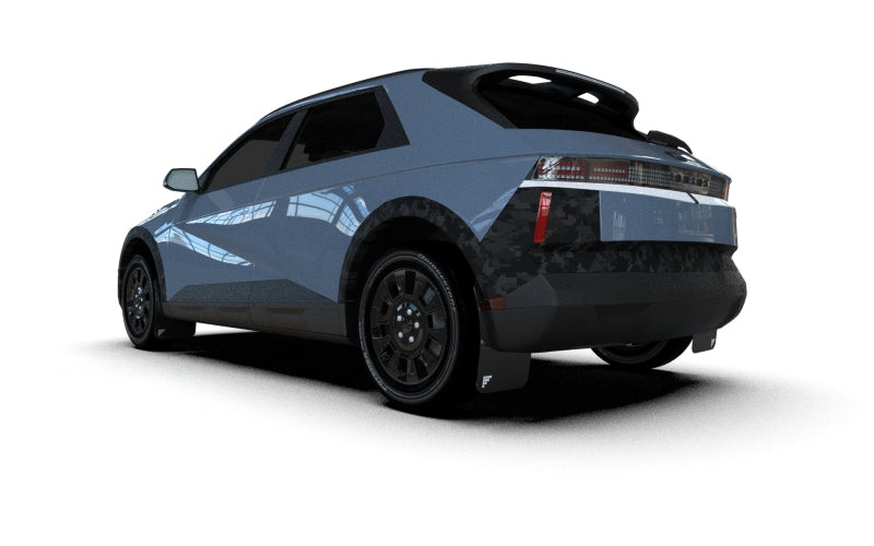 Rally Armor 2025 Hyundai Ioniq 5 XRT Black Mud Flap Silver Battery Logo Mud Flaps Rally Armor