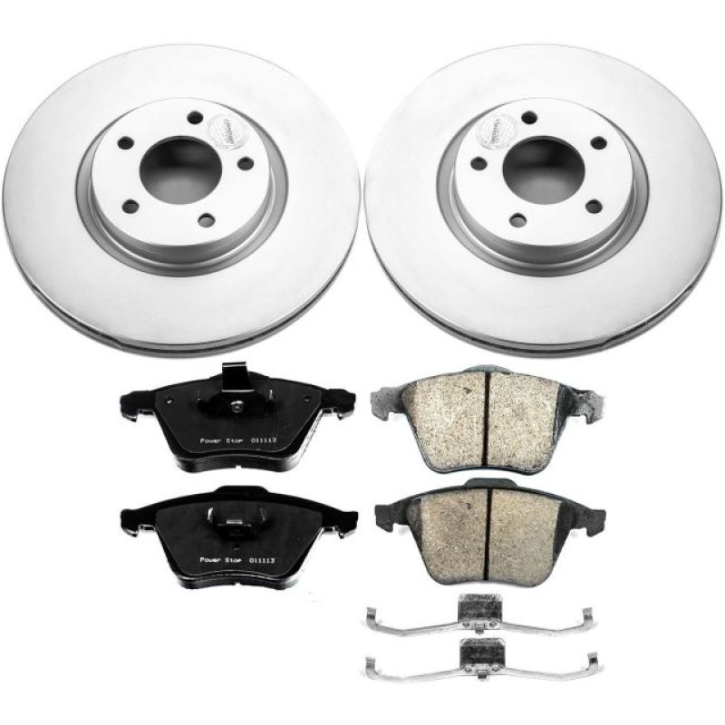 Power Stop 07-13 Mazda 3 Front Z17 Evolution Geomet Coated Brake Kit Brake Kits - Performance Blank PowerStop