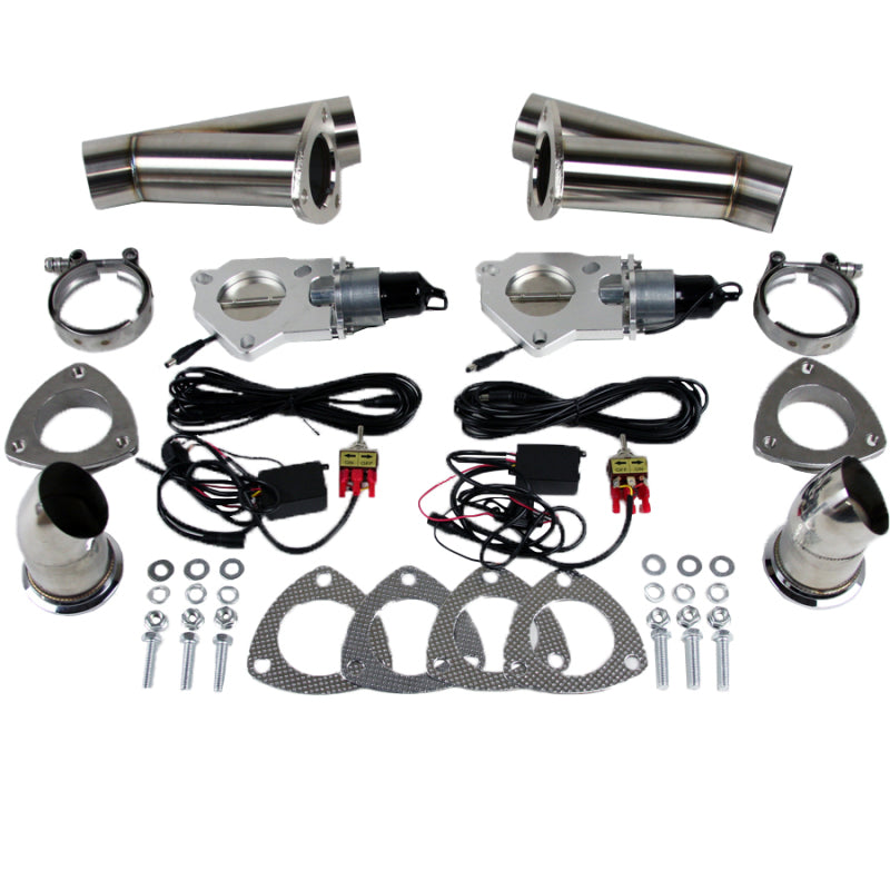 Granatelli 3.0in Stainless Steel Electronic Dual Exhaust Cutout Exhaust Cutouts Granatelli Motor Sports