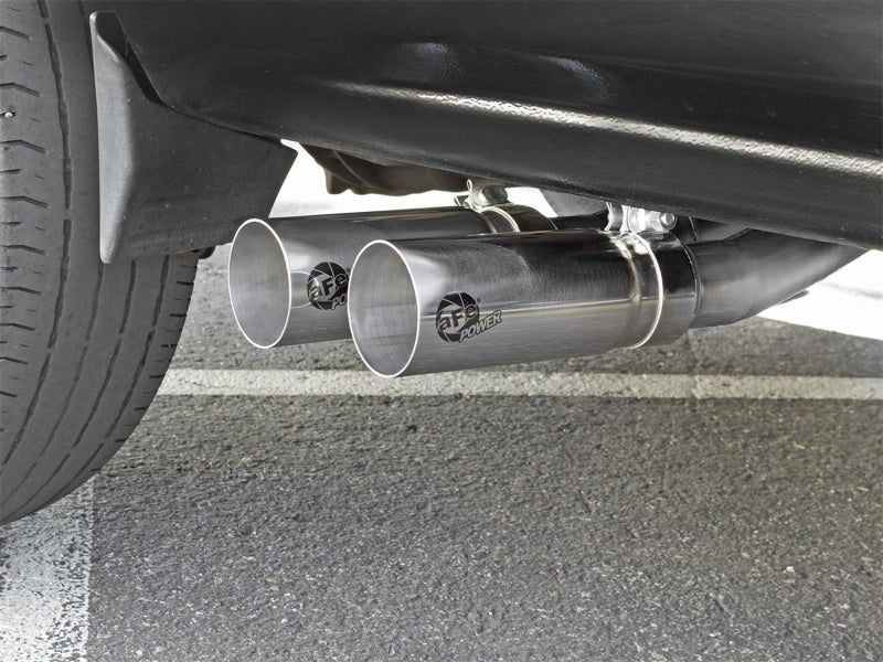 aFe Rebel Series CB Middle-Side Exit SS Exhaust w/ Polished Tips 09-16 GM Silverado/Sierra V6/V8 Catback aFe
