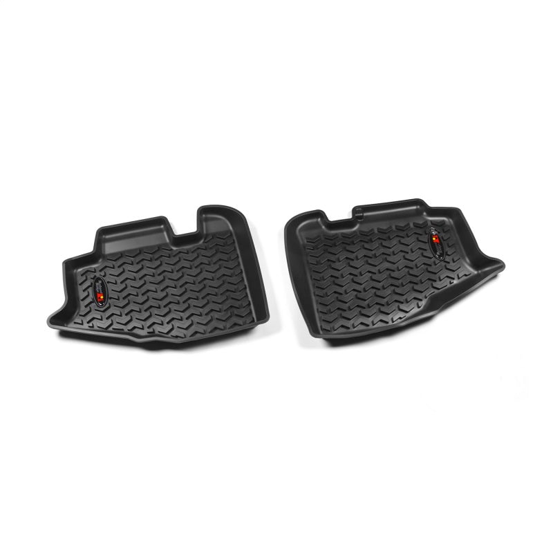 Rugged Ridge Floor Liner Rear Black 1997-2006 Jeep Wrangler TJ / LJ Floor Mats - Rubber Rugged Ridge