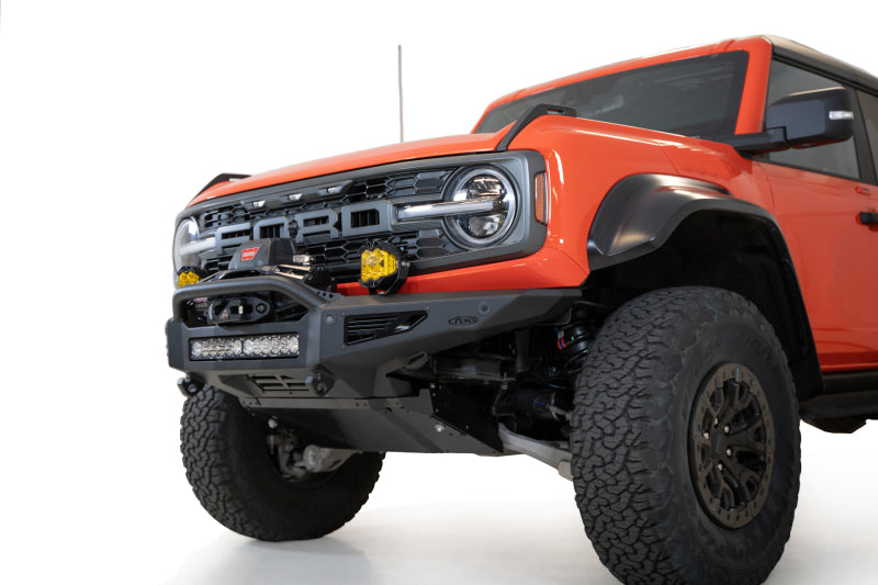 Addictive Desert Designs 22-23 Ford Bronco Raptor Rock Fighter Front Bumper Bumpers - Steel Addictive Desert Designs