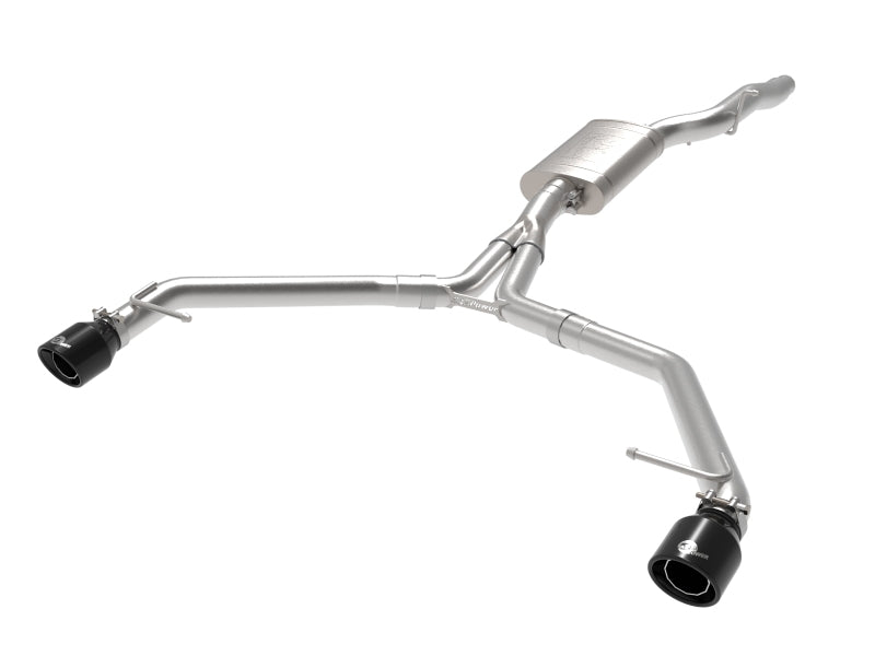 aFe MACH Force-Xp 13-16 Audi Allroad L4 SS Axle-Back Exhaust w/ Black Tips Axle Back aFe