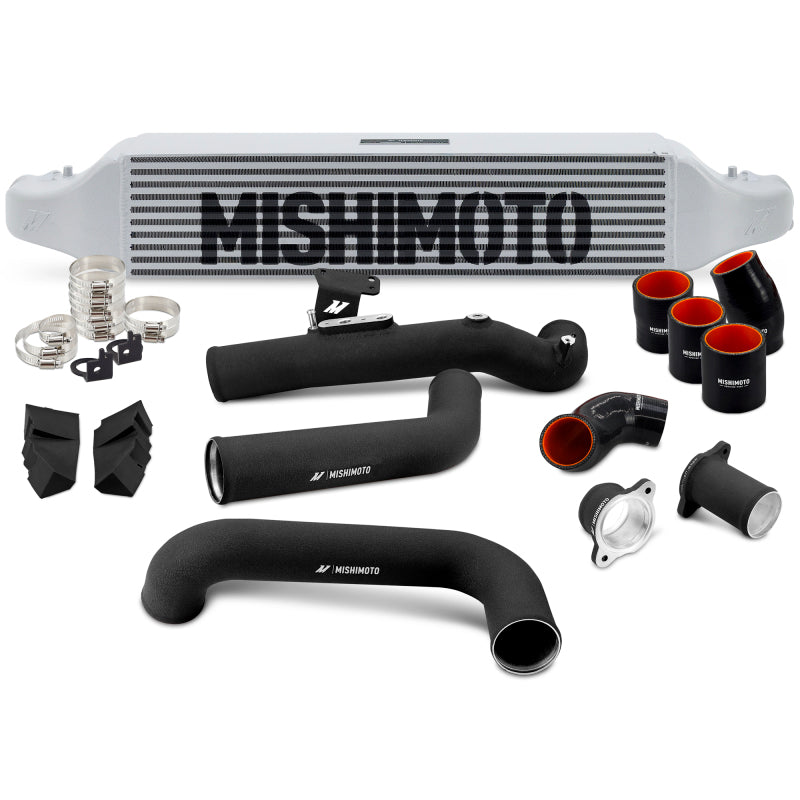 Mishimoto 2022+ Honda Civic 1.5T Intercooler Kit - Silver Intercooler - Black Pipes Intercooler Kits Mishimoto