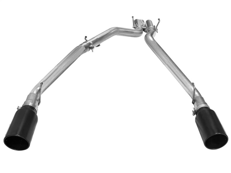 aFe MACHForce XP DPF-Back Exhaust 3in SS w/ 6in Black Tips 2014 Dodge Ram 1500 V6 3.0L EcoDiesel DPF Back aFe