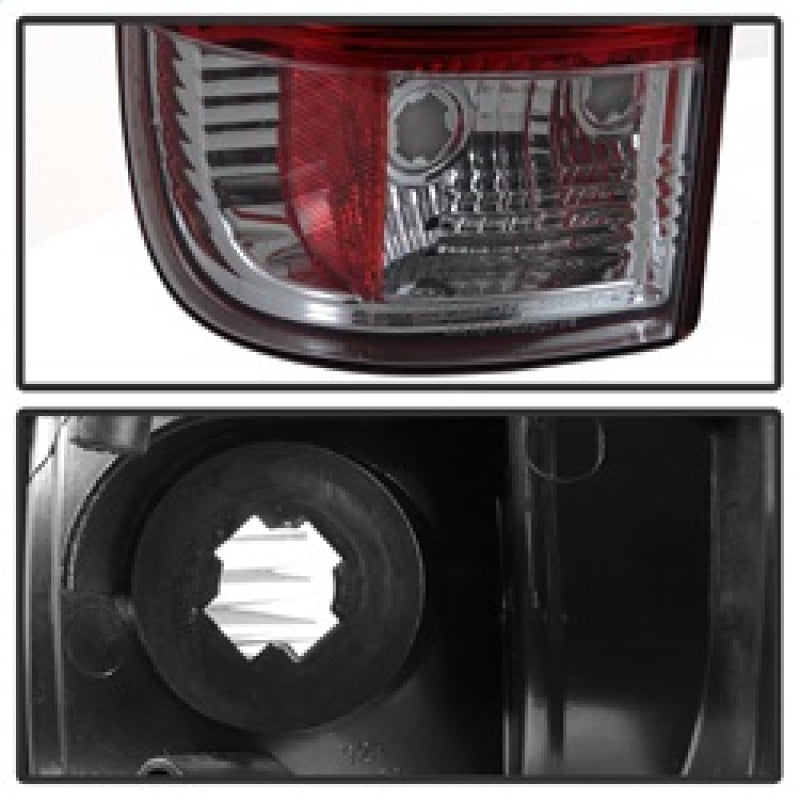Spyder 08-16 Ford Super Duty F-250 V3 Light Bar LED Tail Lights - Red Clear (ALT-YD-FS07V3-LBLED-RC) Tail Lights SPYDER