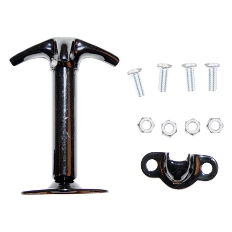 Rugged Ridge 87-95 Jeep Wrangler YJ Black Hood Catch Brackets Rugged Ridge