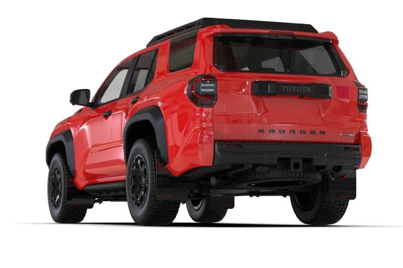 Rally Armor 2025+ Toyota 4Runner Black UR Mud Flap w/ White Logo Mud Flaps Rally Armor