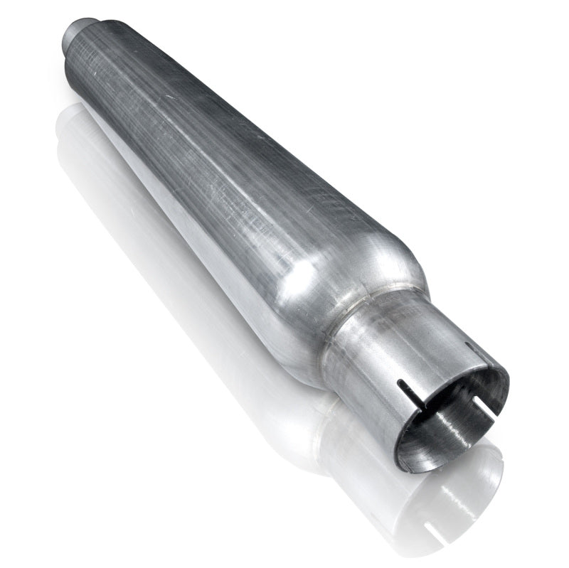 Stainless Works 2.5in SMOOTH TUBE MUFFLER (MILL FINISH) Muffler Stainless Works