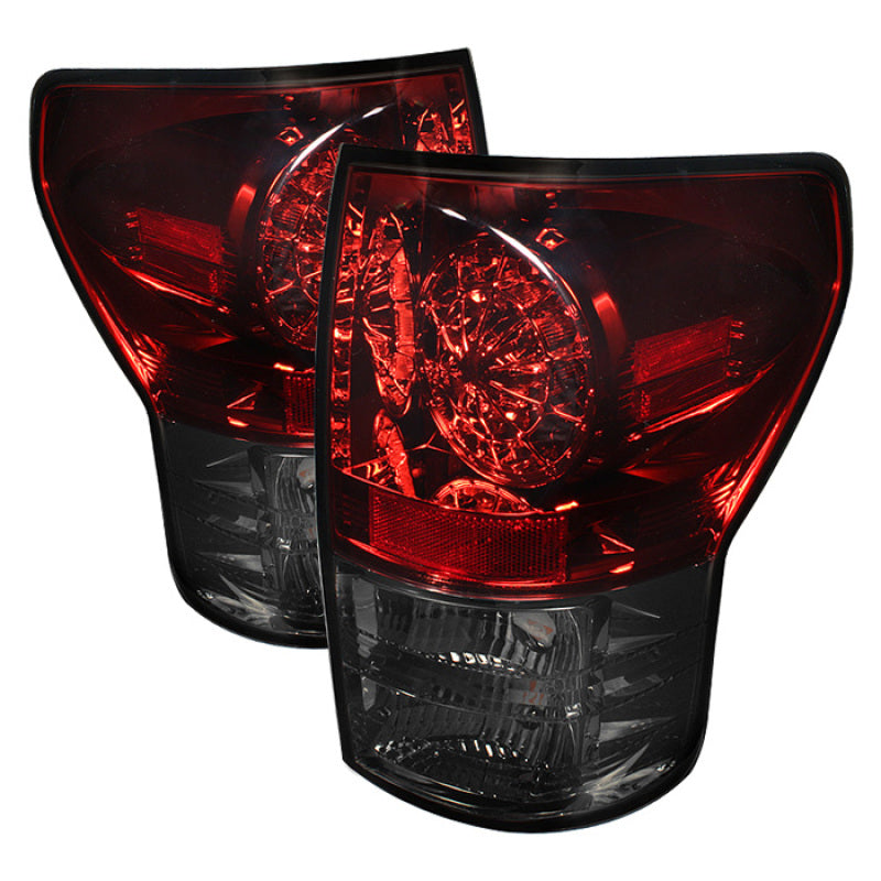 Spyder Toyota Tundra 07-13 LED Tail lights Red Smoke ALT-YD-TTU07-LED-RS Tail Lights SPYDER